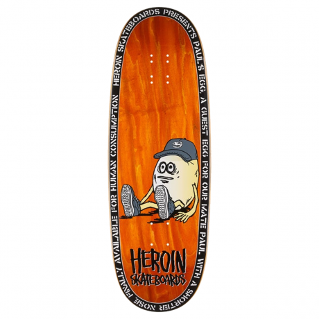 Heroin Skateboards Paul's Egg Deck - 10.4"