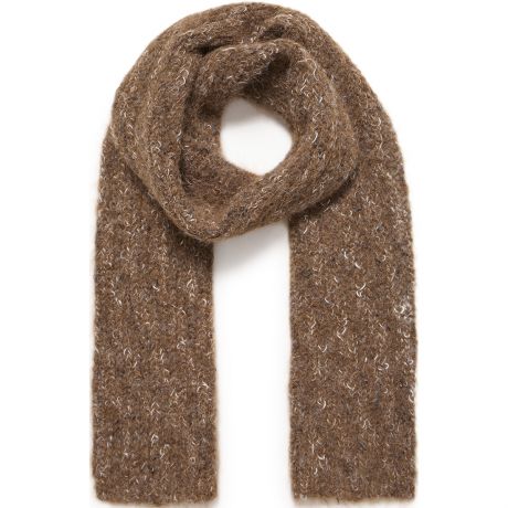 Ichi Ialiina Scarf - Carob Brown Melange
