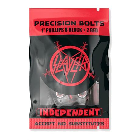 Independent x Slayer Hardware Philips 1"  - Black/ Red