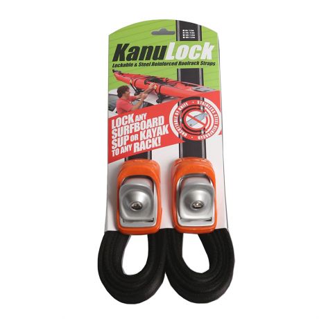 Kanulock Lockable Tie-Down Straps Set Orange - 11FT