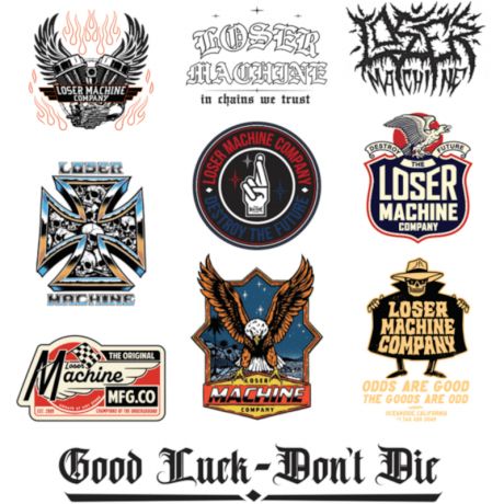 Loser Machine LMC Sticker Pack XII