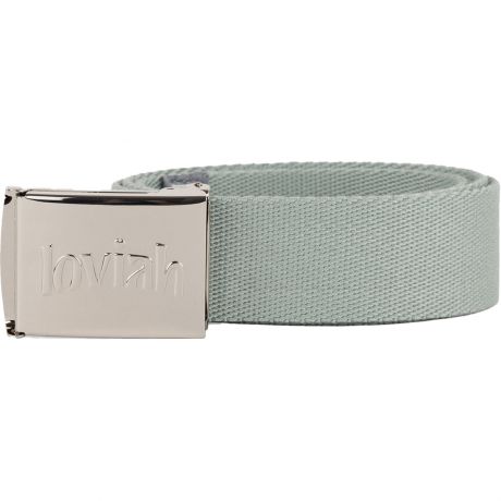 Loviah Chrome Webbing Belt - Steel