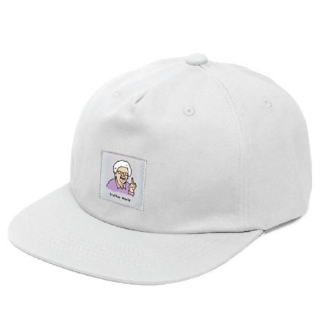 Brother Merle Betty Unstructured 5-Panel Snapback Cap - White