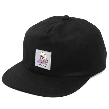 Brother Merle Betty Unstructured 5-Panel Snapback Cap - Black