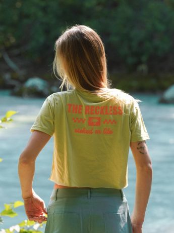 Notice The Reckless Stoked on Life Crop Tee