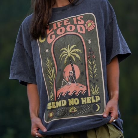 Notice The Reckless Send No Help Tee  One Size