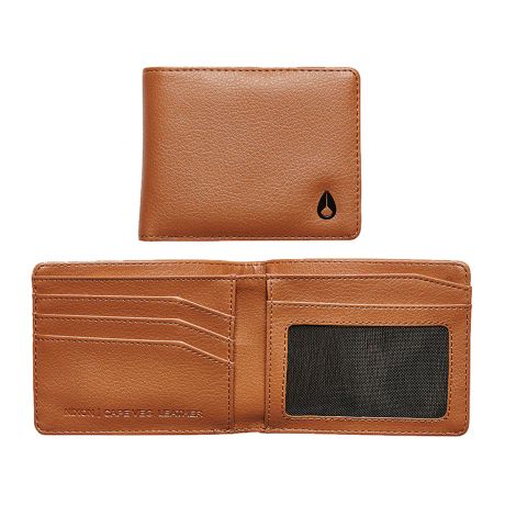 Nixon Cape Vegan Leather Wallet - Saddle