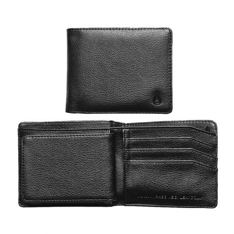 Nixon Pass Vegan Leather Coin Wallet - Black