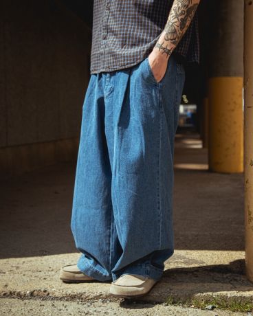 Obey Oliver Denim Pleated Pant