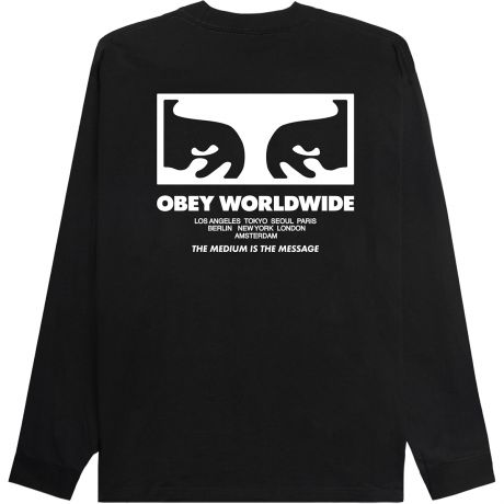 Obey The Medium Is The Message Tee Ls