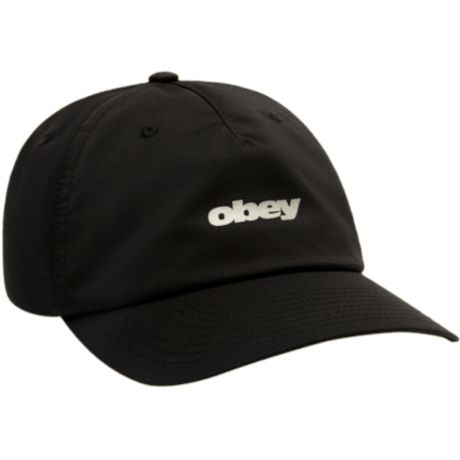 Obey Stride 5 Panel Strapback Casquette - Black