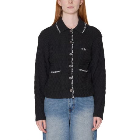 Obey Wms Amelie Button Down Sweater