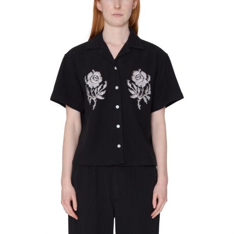 Obey W Roses Embellished Shirt