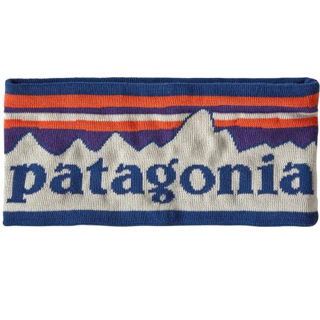 Patagonia Powder Town Headband - Fitz Roy Sunrise Knit: Birch White
