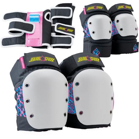 Pro-Tec Junior Street 3-Pack Pad Set - Santa Cruz