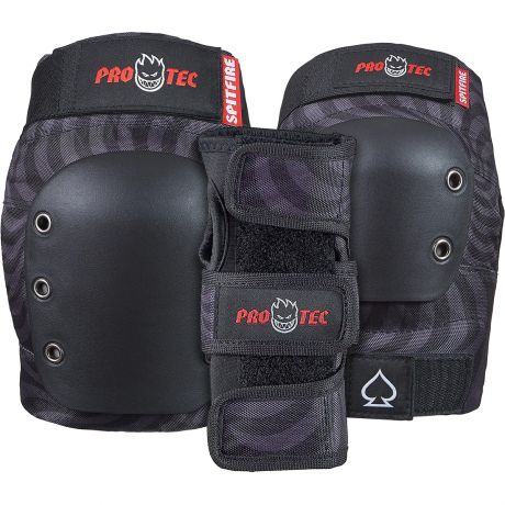 Pro-Tec Street 3-Pack Pad Set Spitfire - Black Swirl
