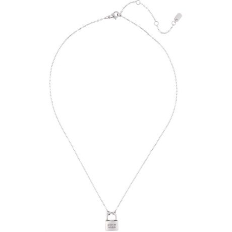Pura Vida Padlock Pendant Collier - Silver