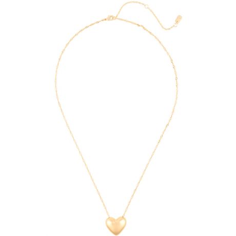 Pura Vida Puffy Heart Bead Pendant Collier - Gold