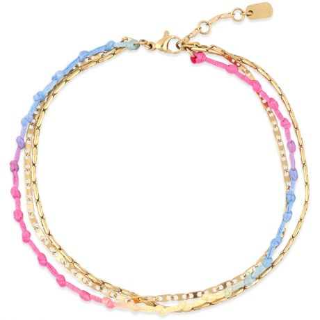 Pura Vida Ombre Knot Layered Chevillère - Gold