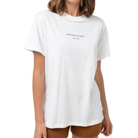 Rhythm Womens Classic Brand T-shirt