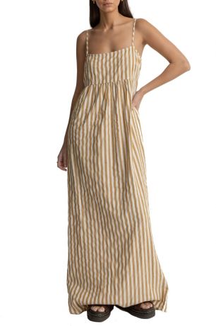 Rhythm Wms Goodtimes Stripe Maxi Dress