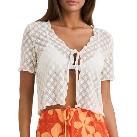 Rhythm W Gigi Lace Short Sleeve Top