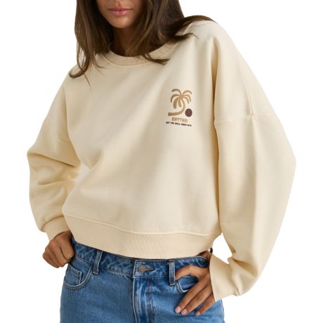 Rhythm W Palm Slouchy Crew Neck