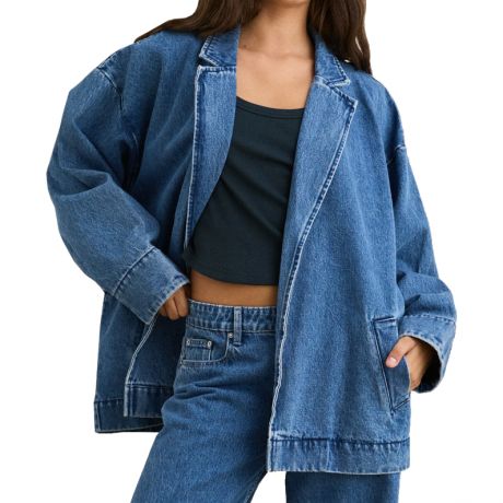 Rhythm W Shoreline Denim Blazer