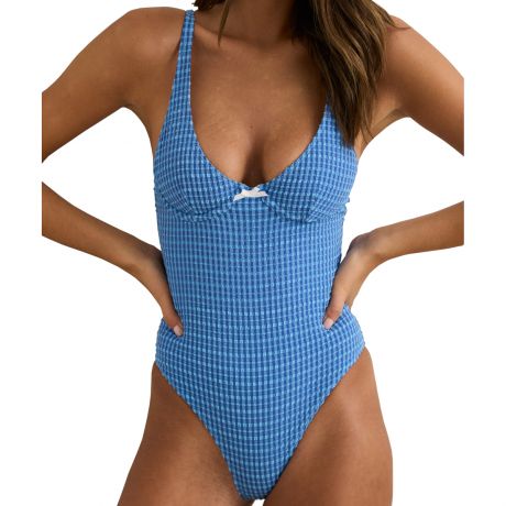 Rhythm W Lola Check Underwire One Piece