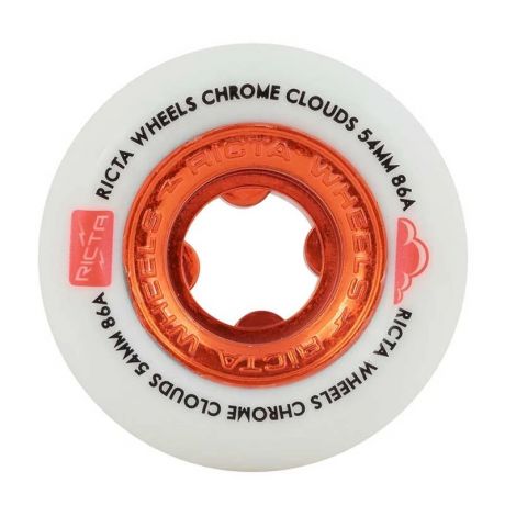 Ricta Wheels Chrome Clouds Red 86A 54MM