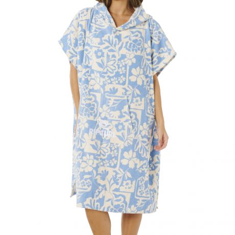Rip Curl W Mixed Hooded Towel - Blissful Blue