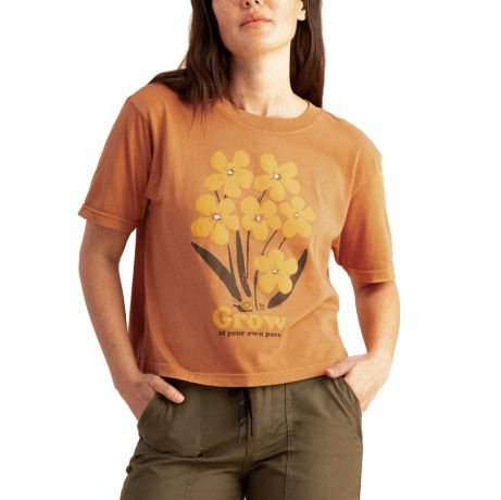 Roark Wm Bloom Boxy Crop T-Shirt