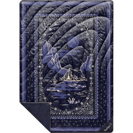 Rumpl Original Puffy 1 Person Blanket - Midnight Bandana