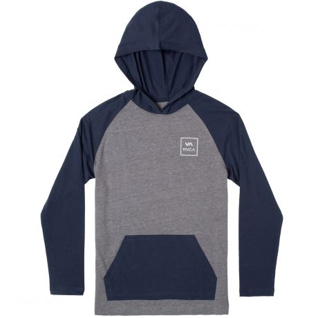 RVCA Boys Graphic Pick Up Hooded Long Sleeve