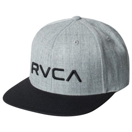 RVCA Boys RVCA Twill II Snapback Cap - Heather Grey/ Black