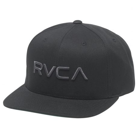 RVCA Boys RVCA Twill II Snapback Cap - Black/ Charcoal