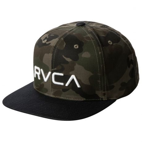 RVCA Boys RVCA Twill II Snapback Cap - Camo/ Navy