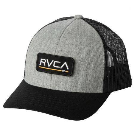 RVCA Boys Ticket III Trucker Cap - Heather Grey/ Black