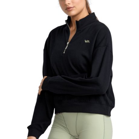 RVCA wm Recess Half Zip Crew 