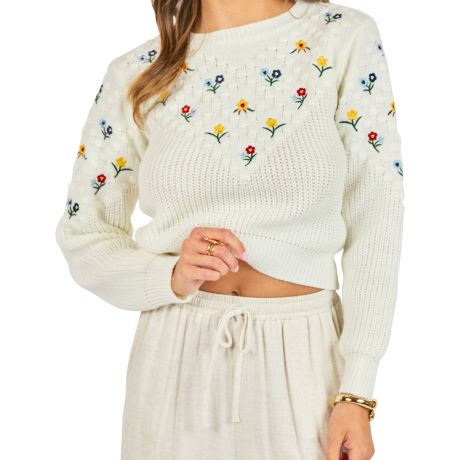 Sadie&Sage Bettie Embroidered Sweater