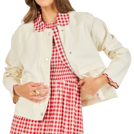 Sadie&Sage Teacup Gingham Barn Jacket