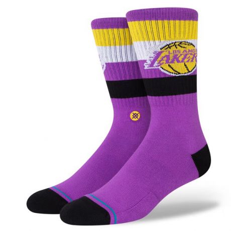 Stance x NBA Stripe Lakers Crew Socks