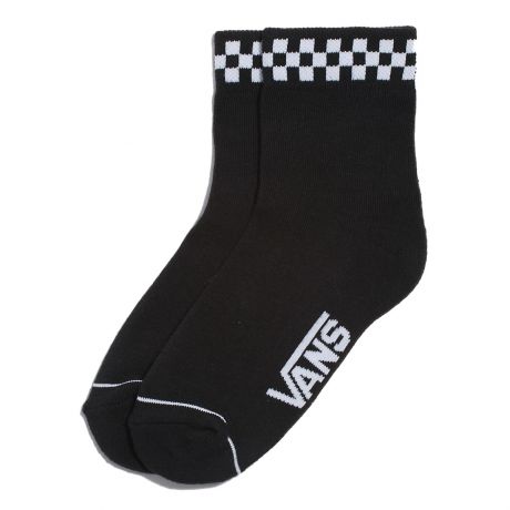 Vans Wms Peek-A-Check Crew Socks [6.5-10] - Black