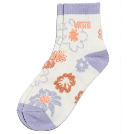 Vans Wms Summer Bloom Crew Socks [6.5-10] - Natural