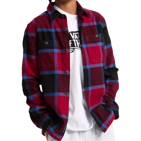Vans Youth Larkspur Plaid Flannel