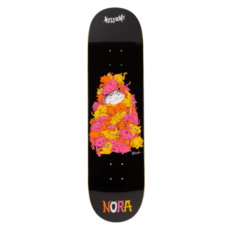 Welcome Purr Pile Nora Pro Model Black Deck - 8.25"