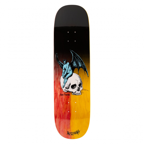 Welcome Nephilim Black/Fire Stain Deck - 8.5"