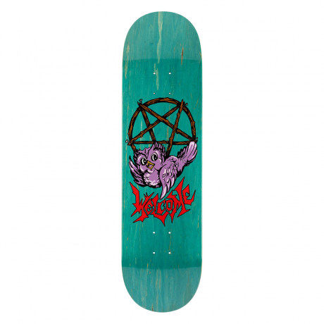 Welcome Lil Owl Teal Stain Deck - 8.5"