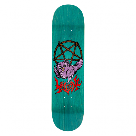 Welcome Lil Owl Teal Stain Deck - 8.0"