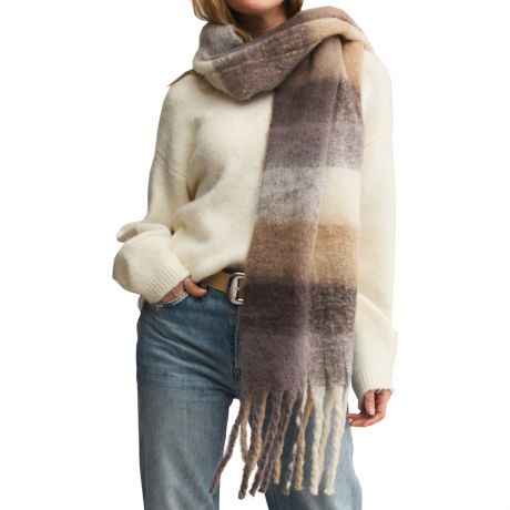 Zsupply Plaid I Met You Scarf - Warm White